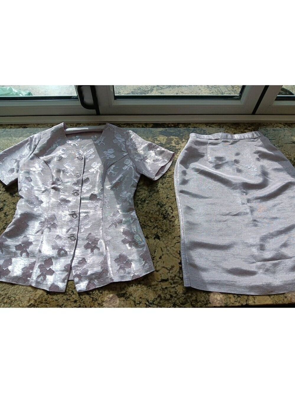 Vintage Royal Fashion USA Top And Skirt Womens Gala Dress Rare Est 1970-80s